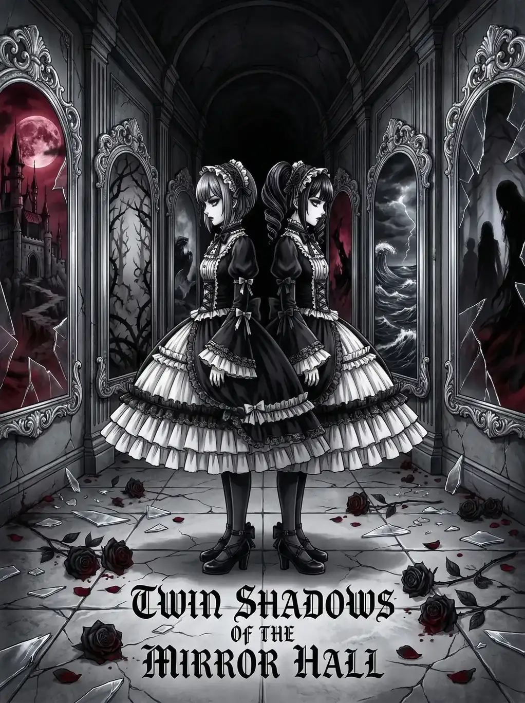 成人动漫 镜厅双影 暗黑哥特动漫封面