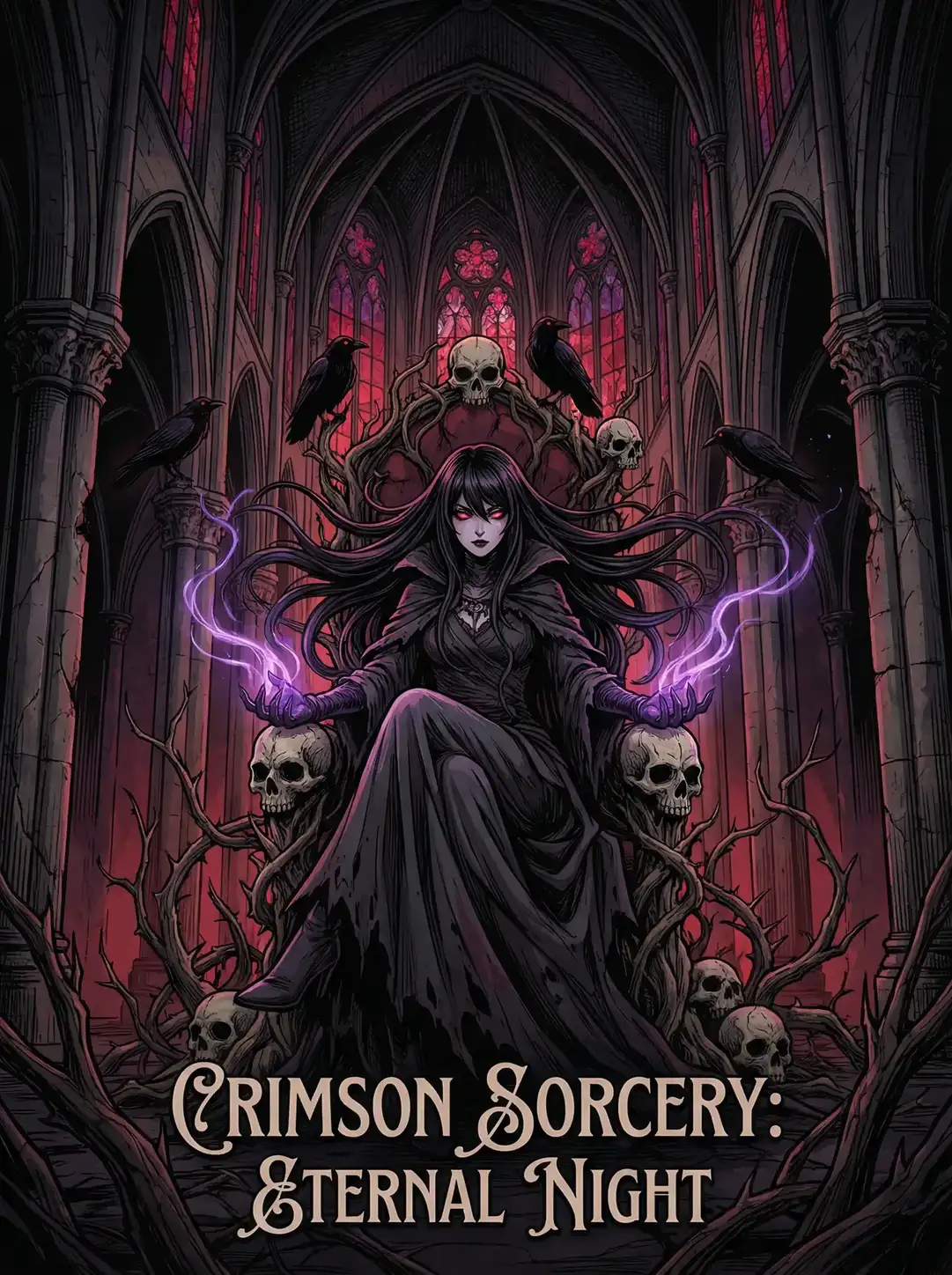 成人动漫 绯红魔典 暗黑哥特动漫封面